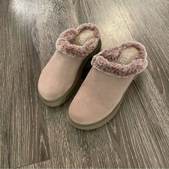 Franco Sarto Waleria Faux Fur Lined Scuff Slipper - Picture 2 of 7